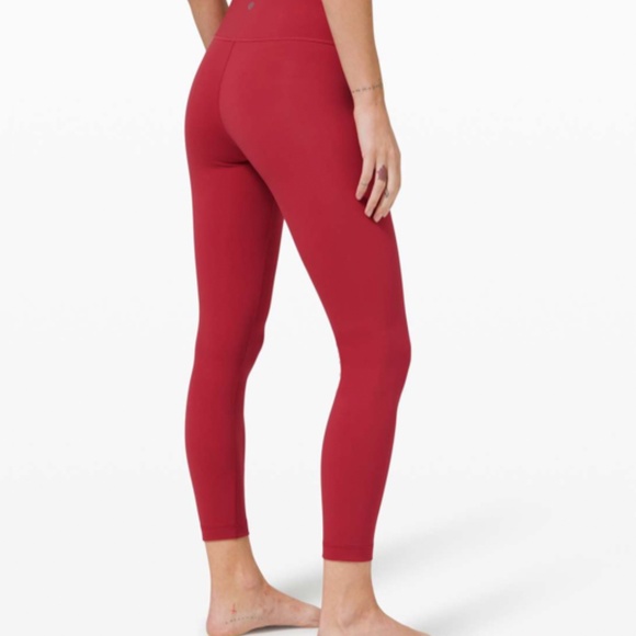 Lululemon Wunder Under High-Rise Tight 25" Full-On Luxtreme Soft Cranberry Size8 - Picture 2 of 4